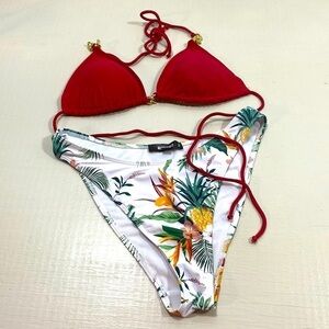 Swim by ohlalacheri top and misguided bikini bottom​​​​​​​​​​​​​​